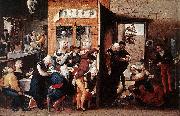 Jan van Hemessen Merry Company oil painting on canvas